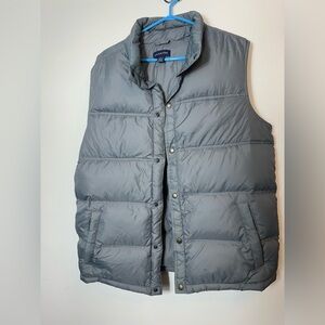Lands' End down-filled puffer vest with snap buttons Ptp 24